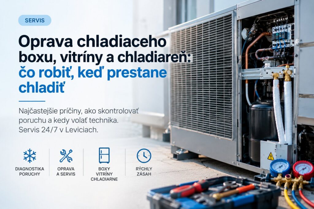 Oprava chladiaceho boxu, vitríny a chladiarne – servis Levice